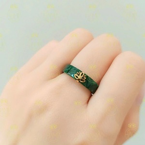 Nhẫn Ngọc Phỉ Thúy Lá Bồ Đề