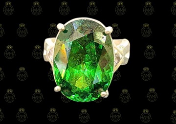  Nhẫn Đá Topaz Xanh Lục