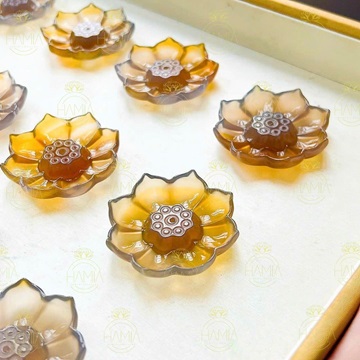 Đài Sen Ngọc Agate – Tịnh Tâm Dâng Hương