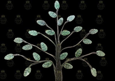 Mặt Lá Bồ Đề Lam Ngọc