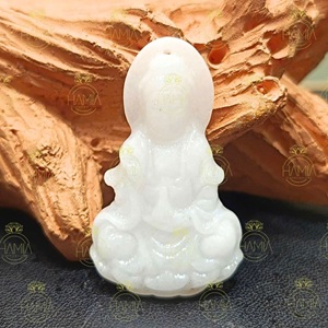 Mặt Quan Âm Bạch Ngọc