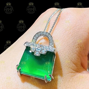 Mặt Dây Chuyền Túi Xách Phỉ Thúy Lục Đế Vương