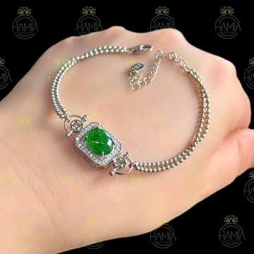 Lắc Tay Băng Lục Phỉ Thúy